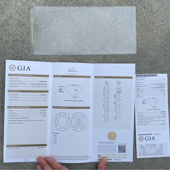 Natural Diamond Engagement and Wedding Ring; 1.20 Karat Natural Diamonds - Picture 11 of 13